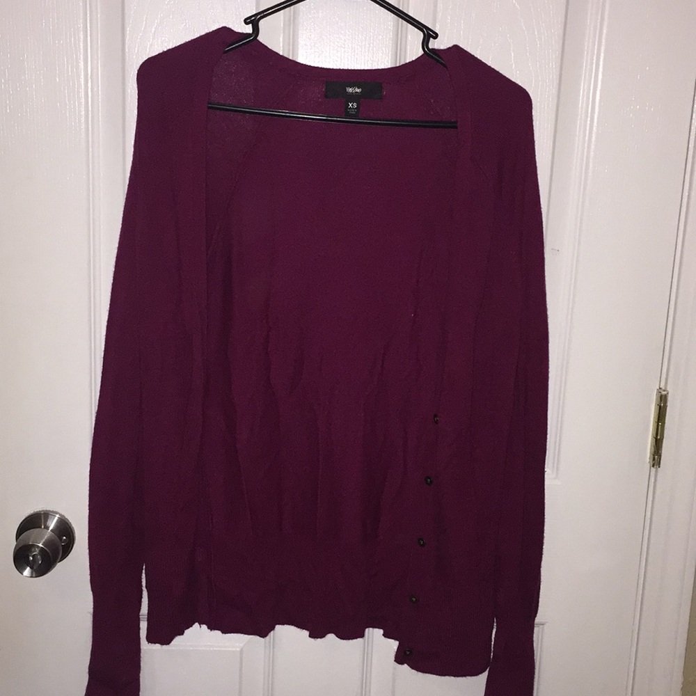 Plum cardigan